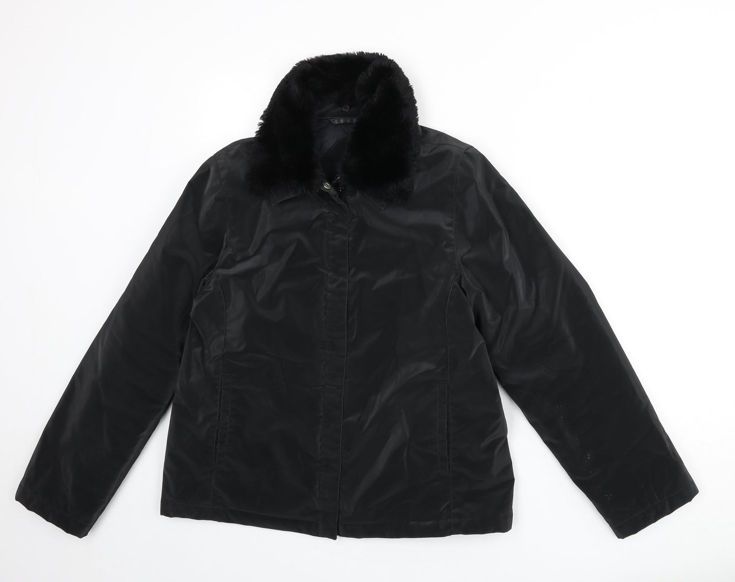 Dorothy Perkins Womens Black Jacket Size 12 Zip