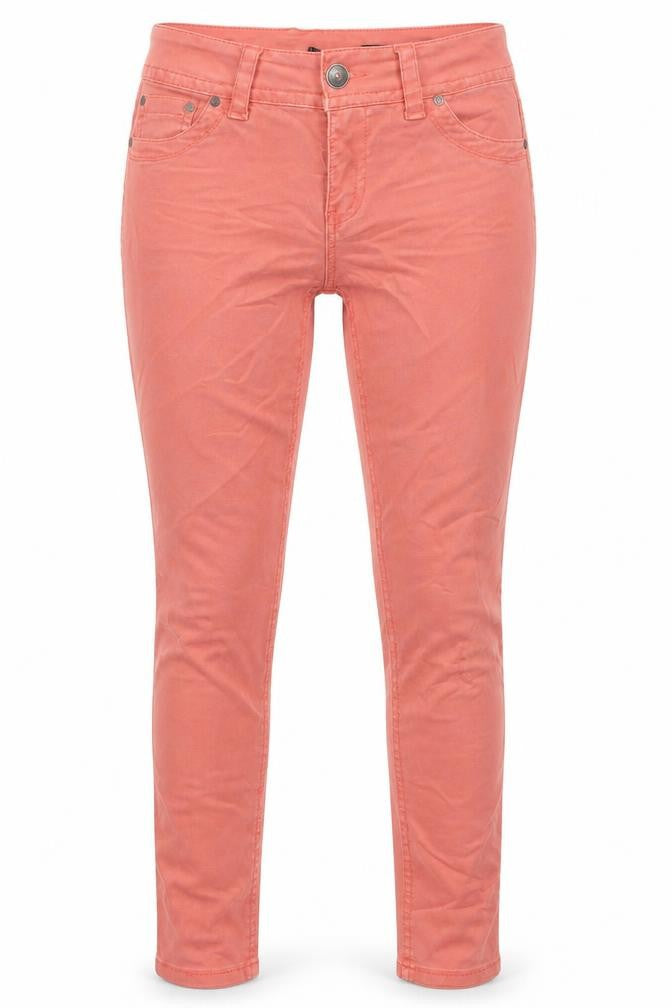 Fransa Womens Pink Cotton Skinny Jeans Size 30 in L30 in Regular Zip