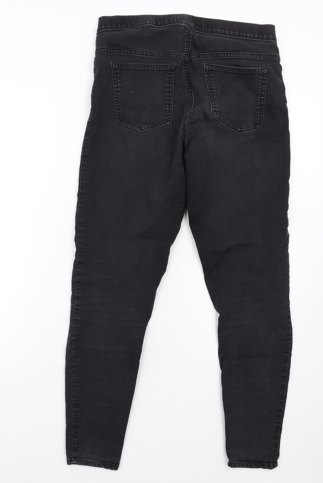 Marks and Spencer Womens Grey Cotton Jegging Jeans Size 12 L28 in Regular