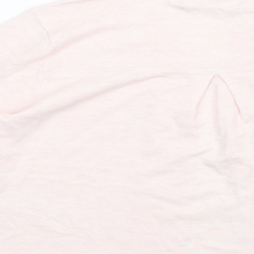 Wallis Womens Pink V-Neck Viscose Cardigan Jumper Size S