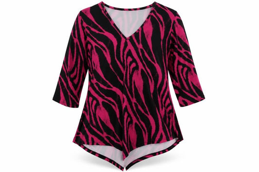 Womens UK Size 20 BASSINI Pink Polyester Blouse