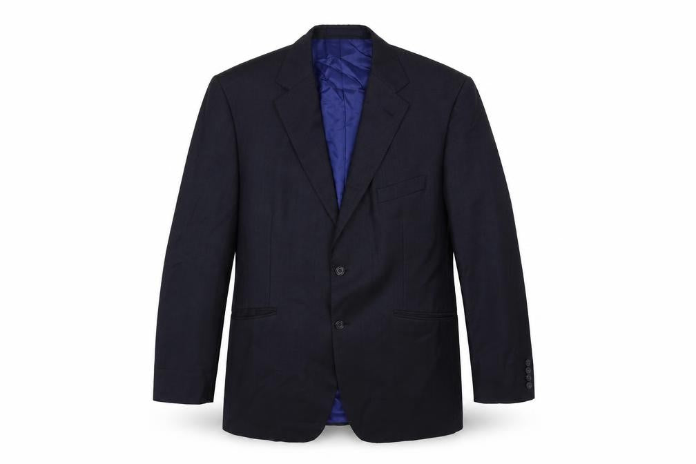 Marks and Spencer Mens Blue Wool Jacket Suit Jacket Size 44 Regular