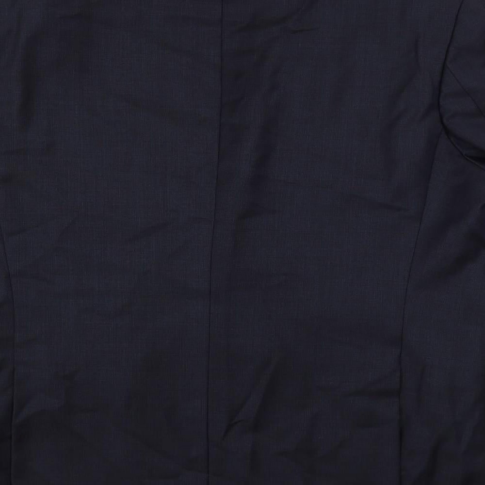 Marks and Spencer Mens Blue Wool Jacket Suit Jacket Size 44 Regular