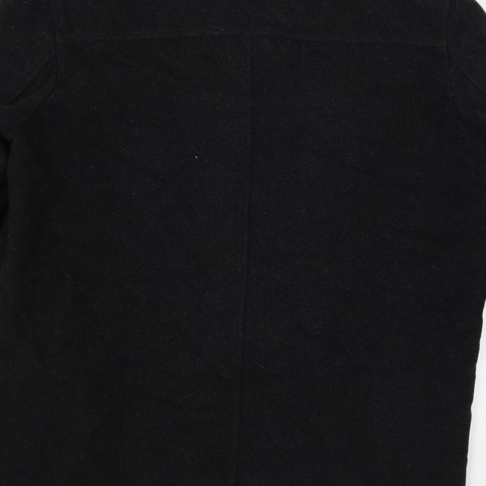 Lakeland Mens Grey Overcoat Coat Size 38 Button