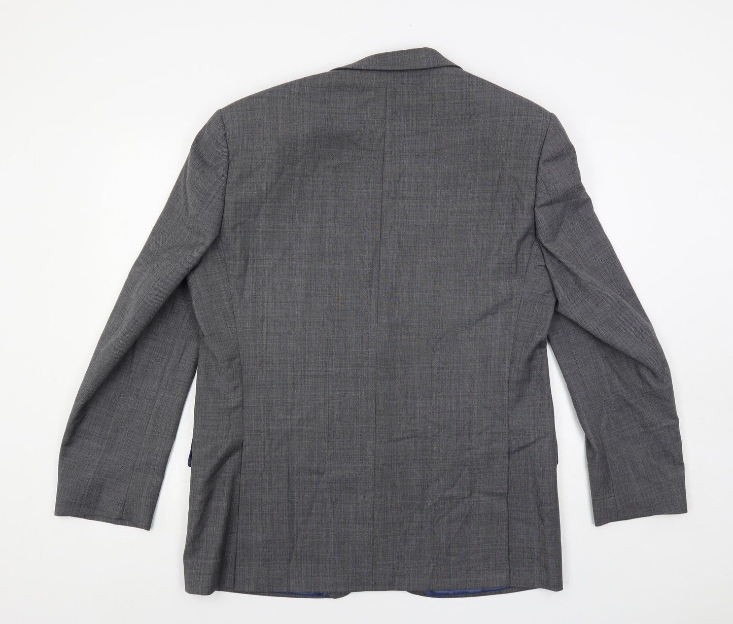 Marks and Spencer Mens Grey Wool Jacket Suit Jacket Size 42 Regular