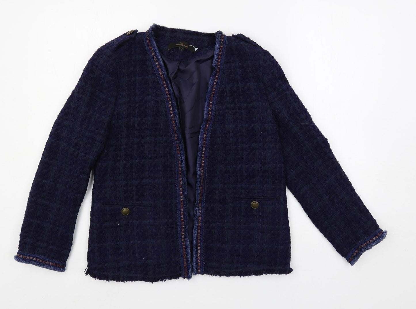 NEXT Womens Blue Jacket Blazer Size 10 - Open