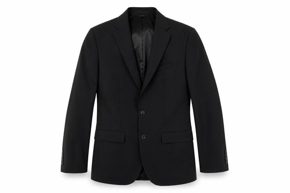 Marks and Spencer Mens Black Polyester Jacket Suit Jacket Size 36 Regular