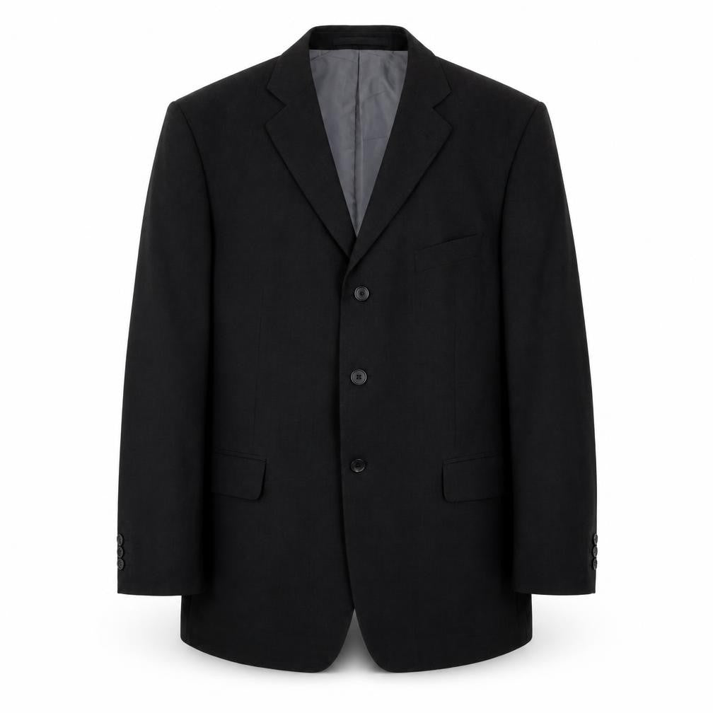 Marks and Spencer Mens Black Wool Jacket Suit Jacket Size 42 Regular