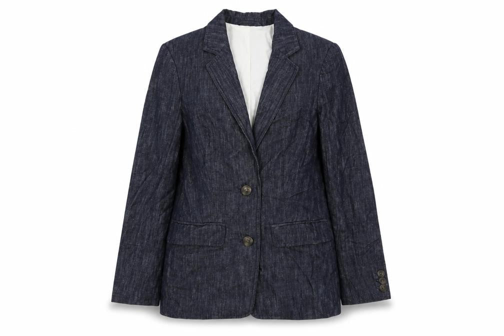 Marks & Spencer Womens Blue Jacket Blazer Size 8 Button