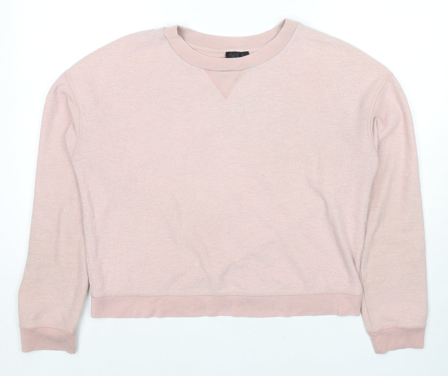 Topshop Womens Pink Cotton Pullover Sweatshirt Size 12 Pullover