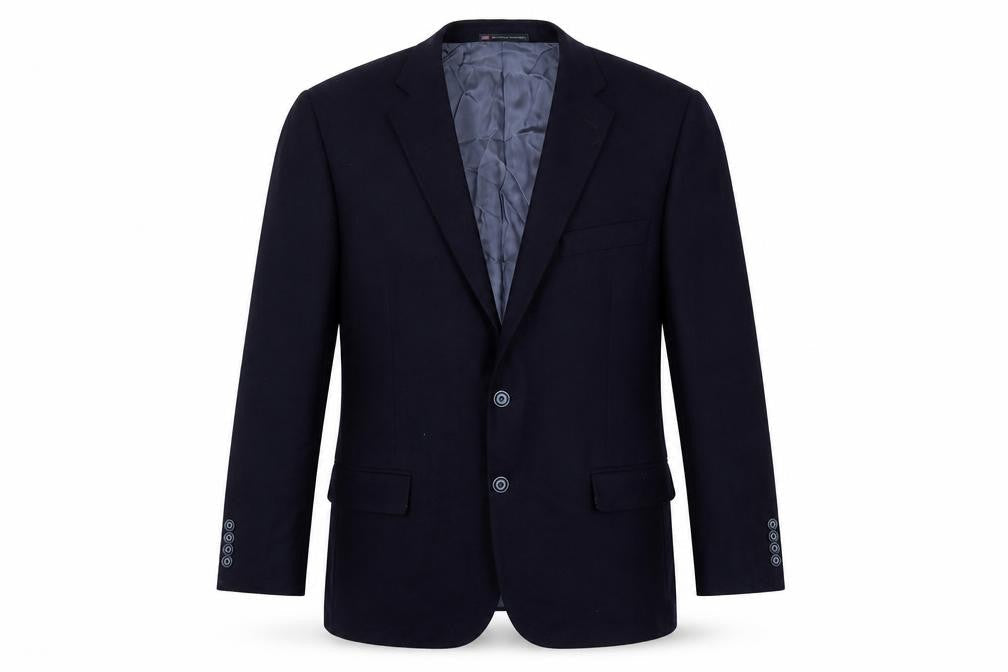 Mens 44 Chest Regular Hart Schaffner Marx Blue Two-Button