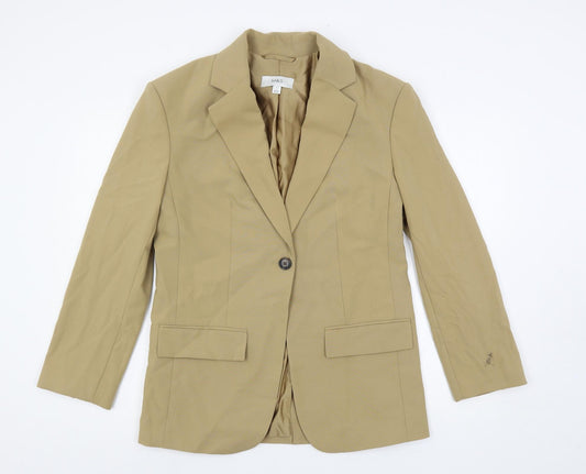 Marks and Spencer Womens Beige Jacket Blazer Size 8 Button