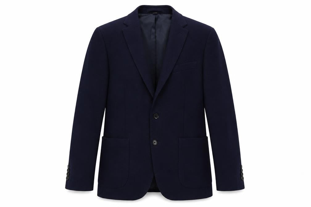 Marks and Spencer Mens Blue Polyamide Jacket Blazer Size 40 Regular