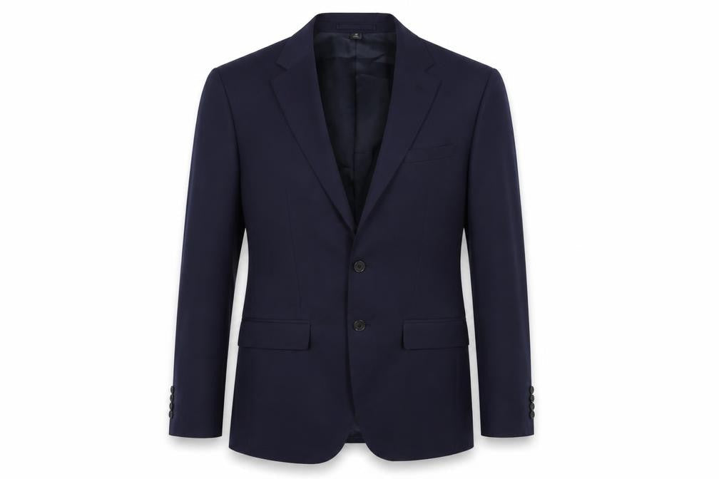 Marks and Spencer Mens Blue Polyester Jacket Suit Jacket Size 38 Regular