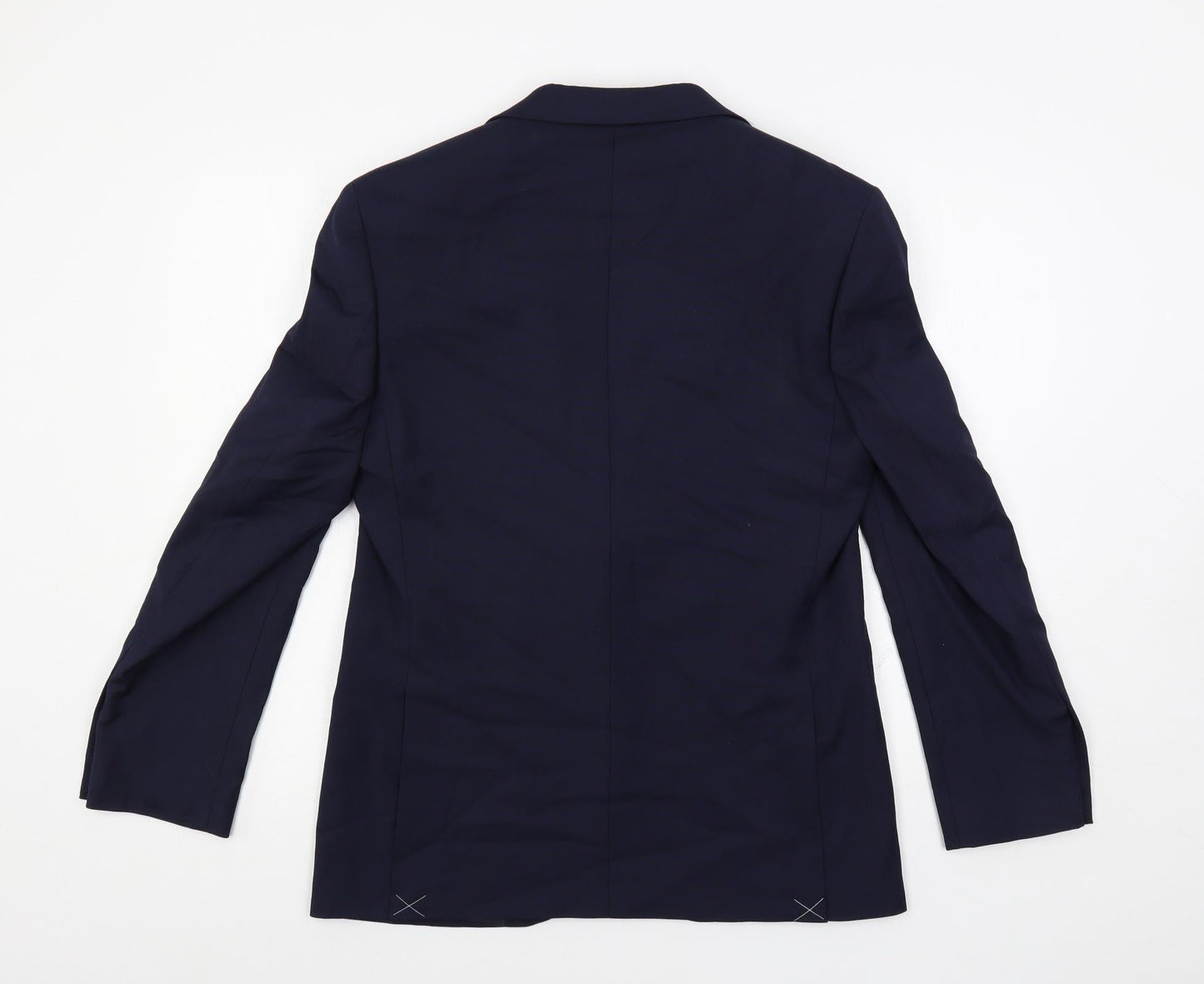 Marks and Spencer Mens Blue Polyester Jacket Suit Jacket Size 38 Regular