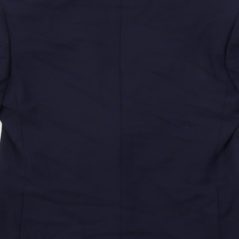 Marks and Spencer Mens Blue Polyester Jacket Suit Jacket Size 38 Regular
