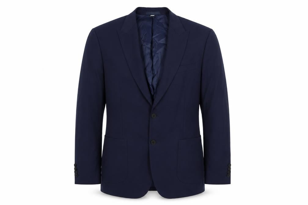 Marks and Spencer Mens Blue Polyamide Jacket Suit Jacket Size 42 Regular