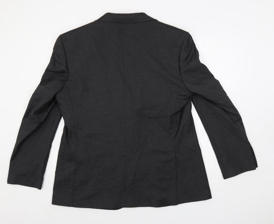 Marks and Spencer Mens Grey Polyester Jacket Suit Jacket Size 44 Regular