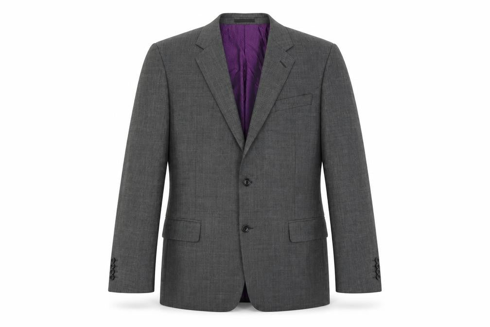 Mens 44 Chest Regular Racing Green Grey Two-Button