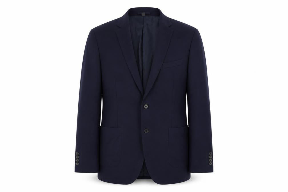 Marks and Spencer Mens Blue Polyamide Jacket Blazer Size 44 Regular
