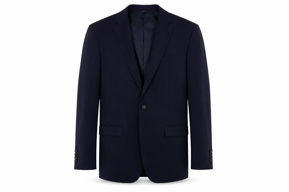 Marks and Spencer Mens Blue Polyester Jacket Suit Jacket Size 42 Regular