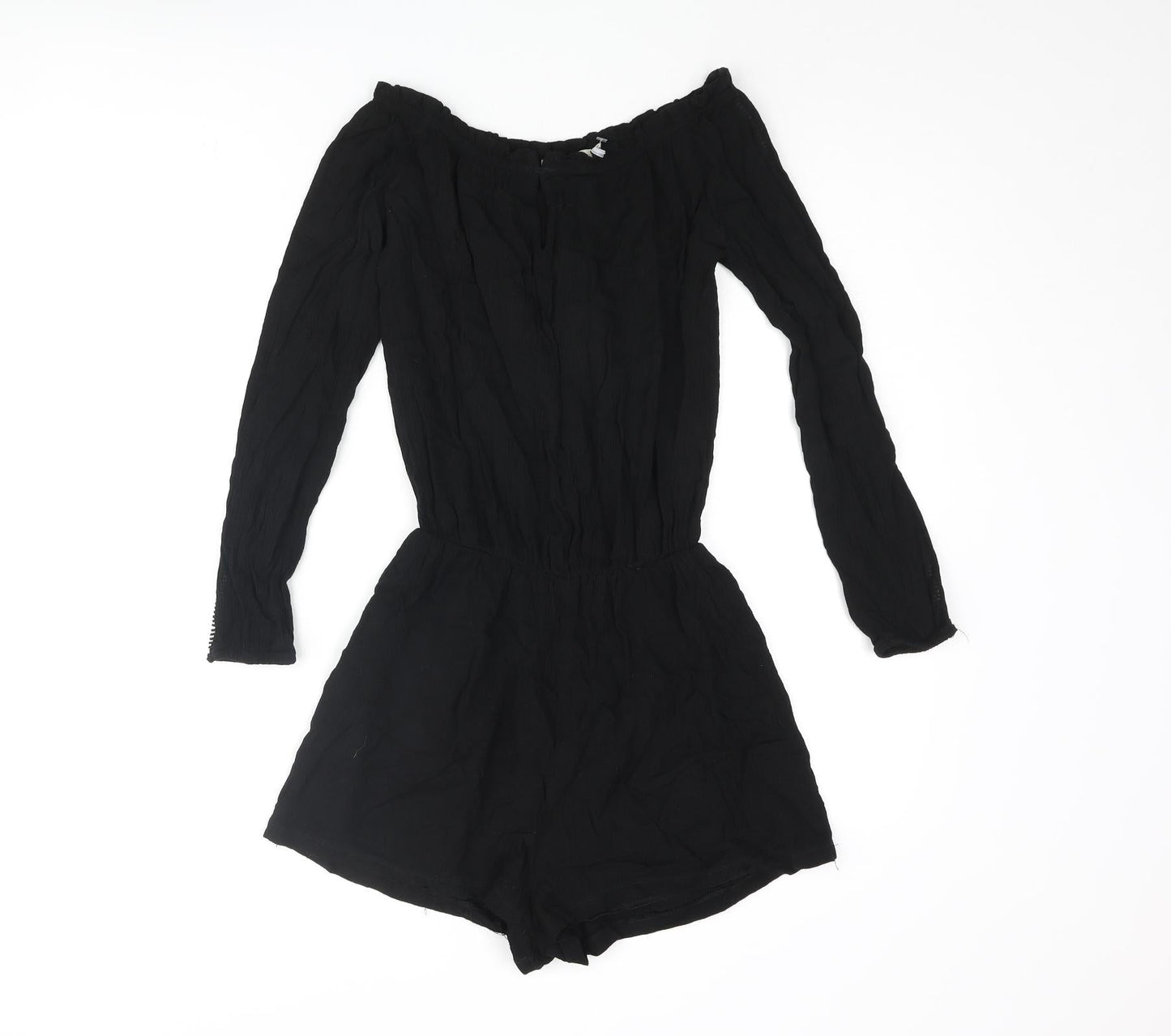 Suite Benedict Womens Black Vinyl Playsuit One-Piece Size XS - Keyhole