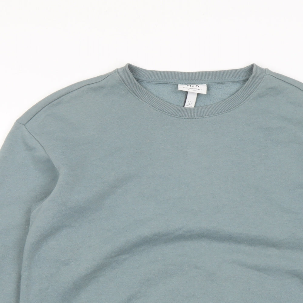 H&M Boys Green Cotton Pullover Sweatshirt Size S Pullover
