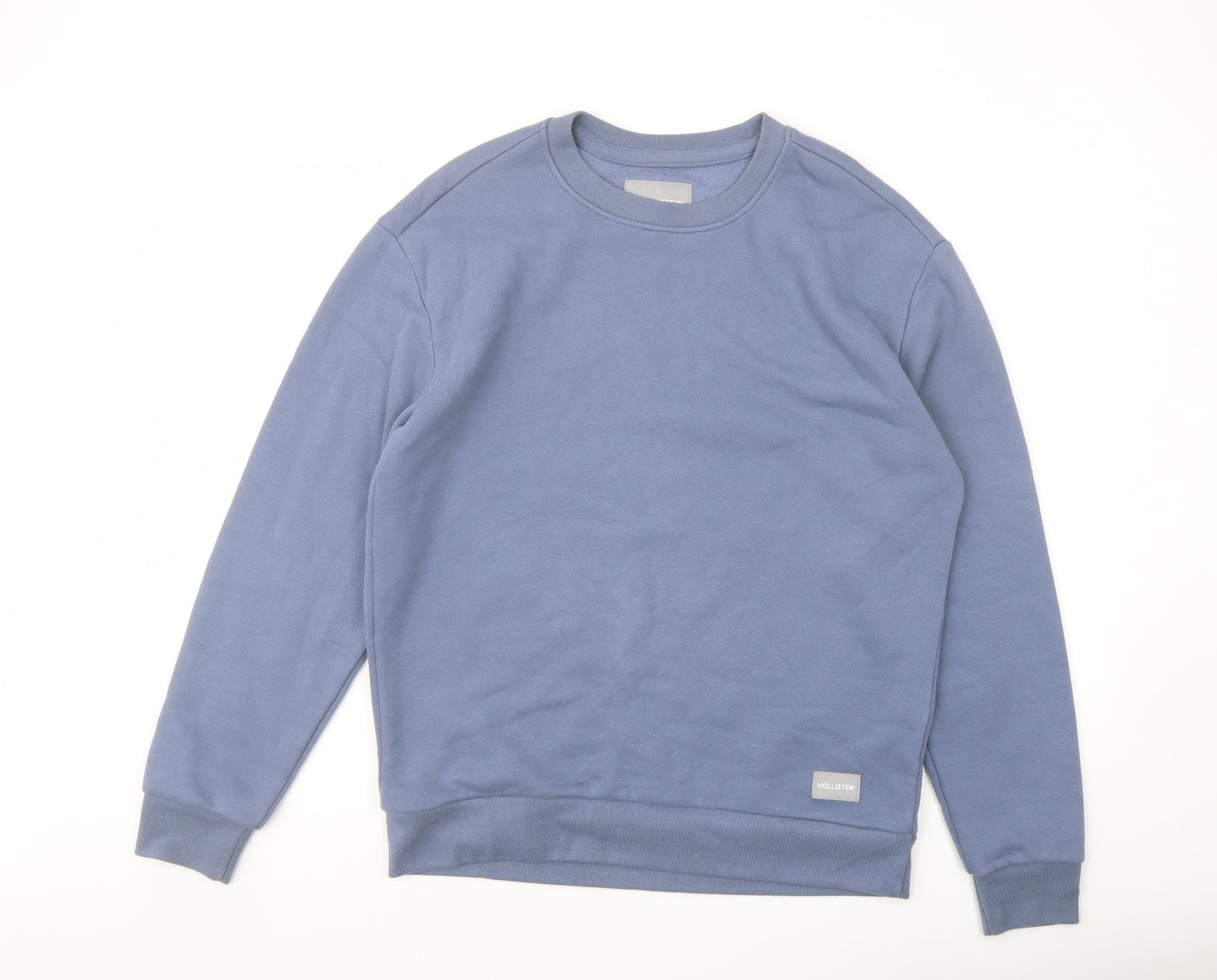 Holluster Mens Blue Cotton Pullover Sweatshirt Size S