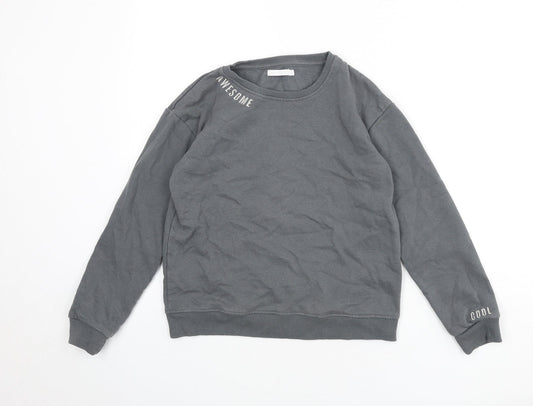 Blue Zoo Boys Green Cotton Pullover Sweatshirt Size 11-12 Years Pullover - Awesome, Cool