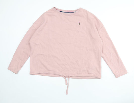 US Polo Assn. Womens Pink Cotton Pullover Sweatshirt Size S Pullover