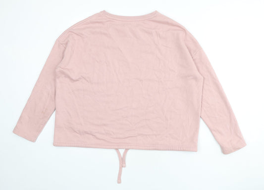 US Polo Assn. Womens Pink Cotton Pullover Sweatshirt Size S Pullover