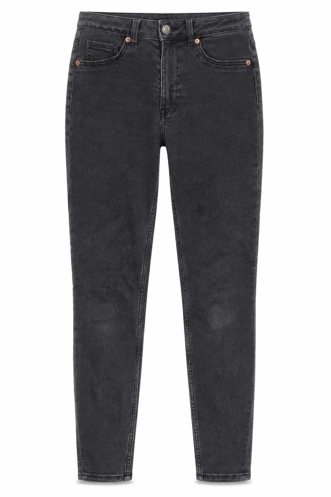 Divided by H&M Womens Red Cotton Skinny Jeans Size 10 L28 in Regular Zip - Pockets