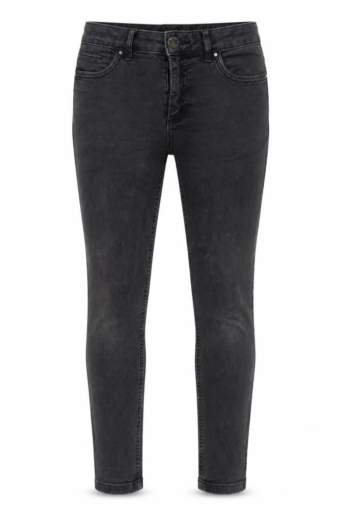 Marks and Spencer Womens Grey Cotton Skinny Jeans Size 12 L25 in Regular Zip