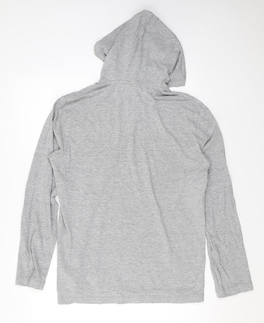 H&M Womens Grey Cotton Pullover Hoodie Size S Pullover