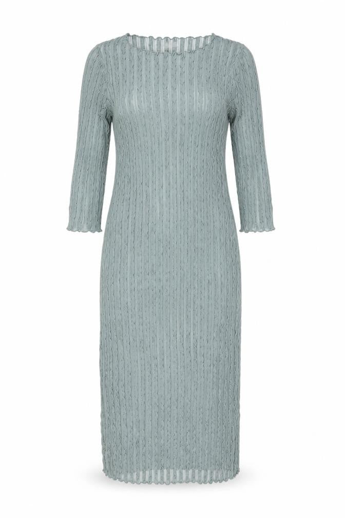 Marks and Spencer Womens Green Polyester Bodycon Size 10 Boat Neck Pullover