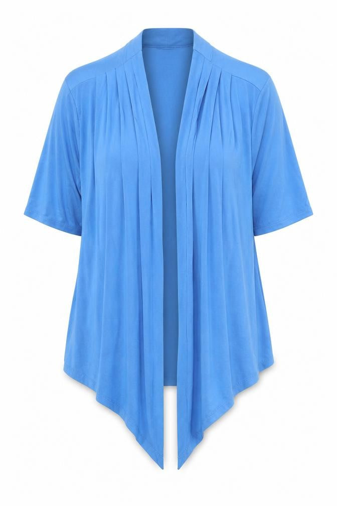 Womens UK Size 14 EWM Blue Viscose T-Shirt