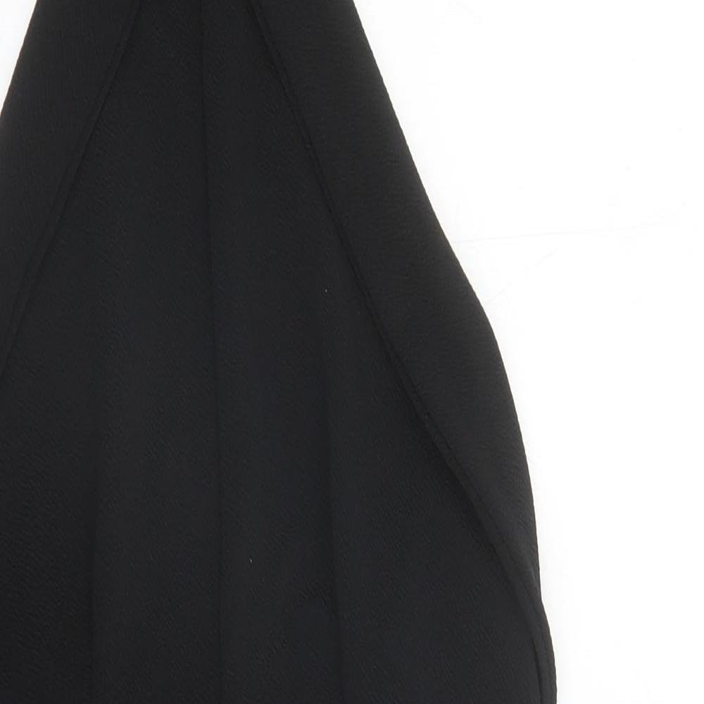 Bella London Womens Black Polyester Bodycon Size 10 Halter Pullover