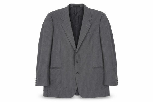 Mens 46 Chest Regular Dunn & Co Grey Two-Button