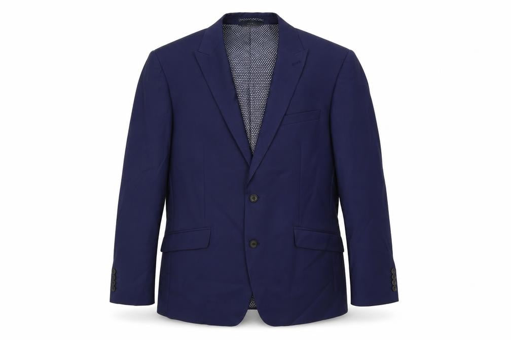 Marks and Spencer Mens Blue Polyester Jacket Suit Jacket Size 40 Regular