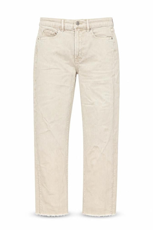 Gap Womens Beige Cotton Straight Jeans Size 26 in L28 in Regular Button