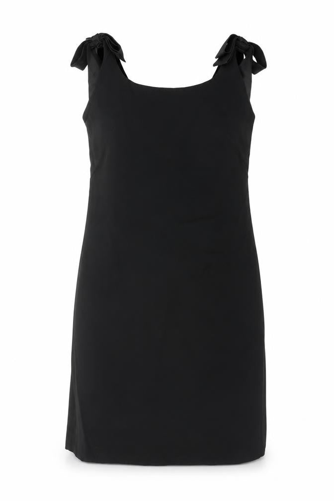 Blanes Womens Black Polyester Pencil Dress Size 16 Round Neck Zip
