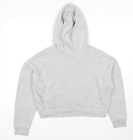 Topshop Womens Grey Polyester Pullover Hoodie Size 8 Pullover - Arizona