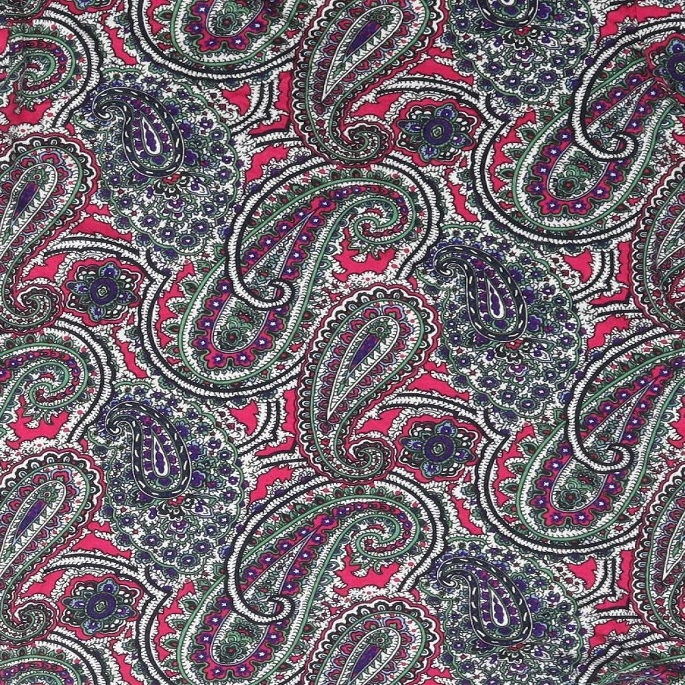 Tablots Womens Multicoloured Paisley Viscose Basic Blouse Size S V-Neck