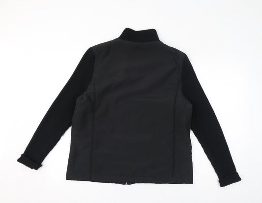 Pomodoro Womens Black Jacket Size L Zip