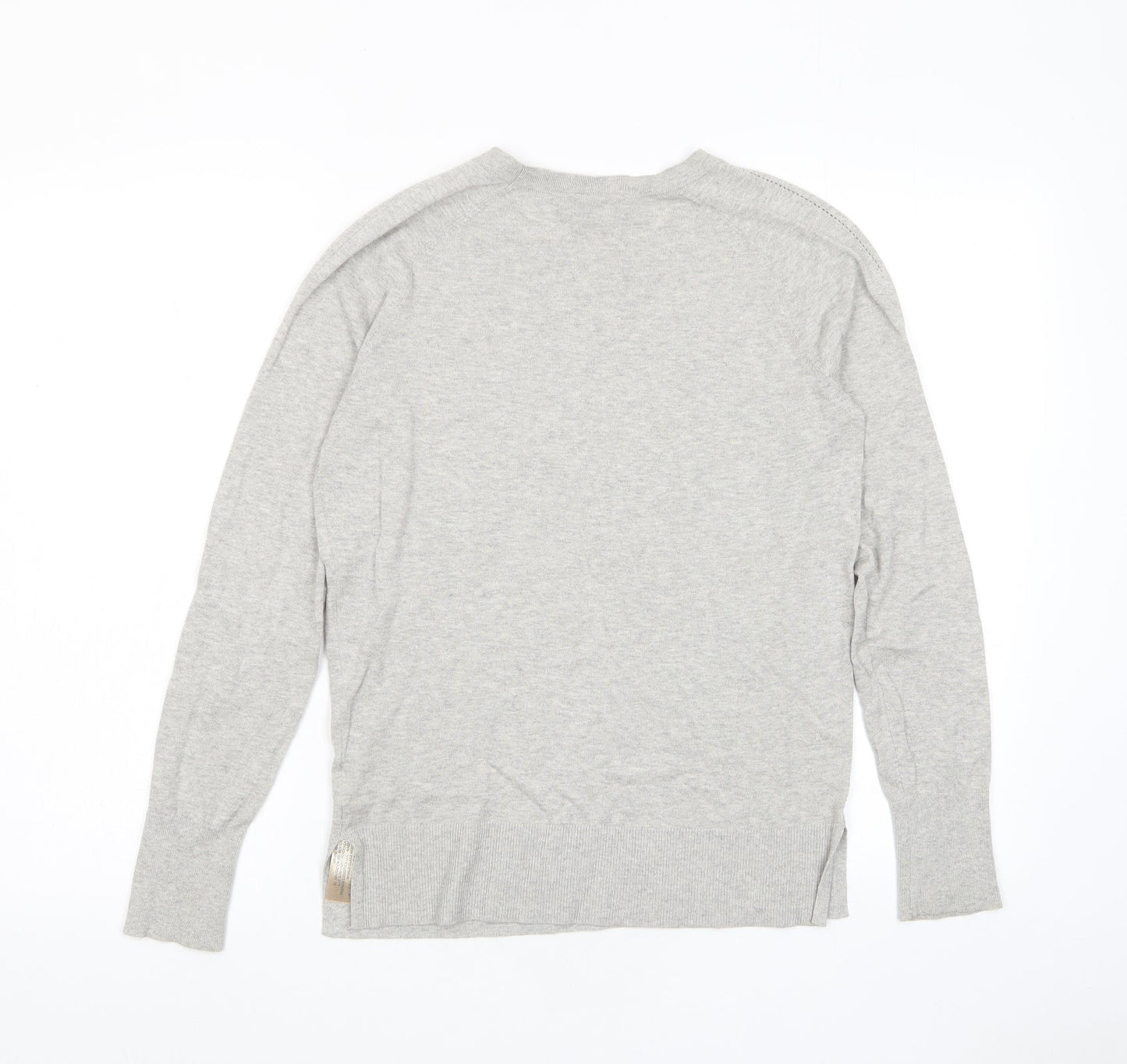 Mossimo Womens Grey Crew Neck Cotton Pullover Jumper Size M