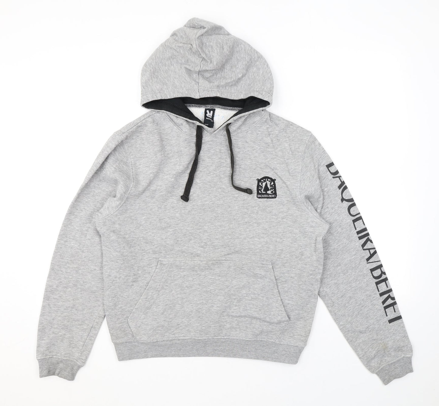 Roly Mens Grey Polyester Pullover Hoodie Size XS