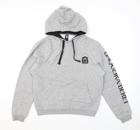 Roly Mens Grey Polyester Pullover Hoodie Size XS