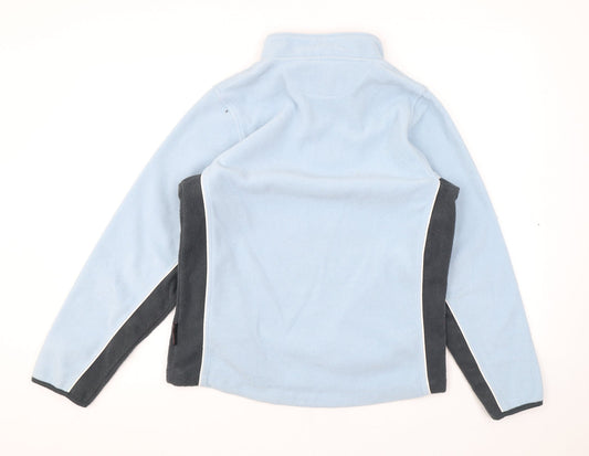 Rock Ice Womens Blue Polyester Pullover Sweatshirt Size 12 Zip