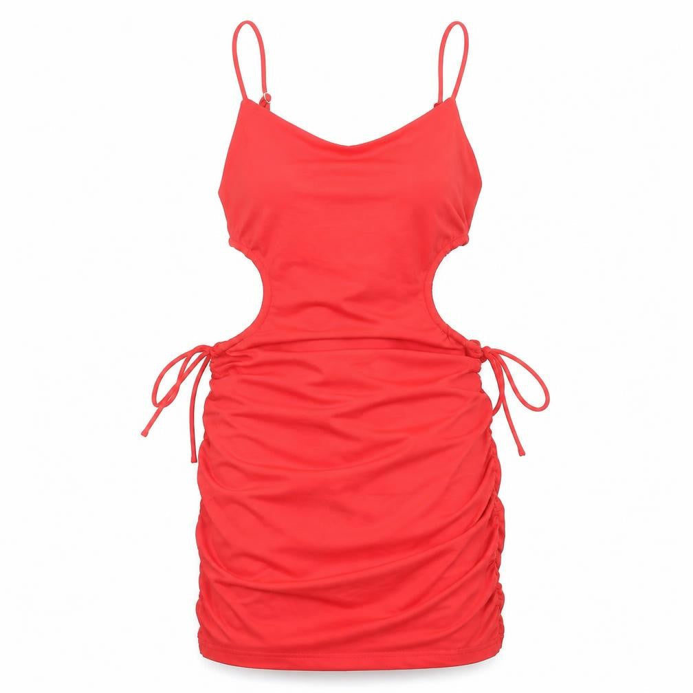 Ave&Ever Womens Red Polyester Mini Size 10 Round Neck Pullover - Cut Out