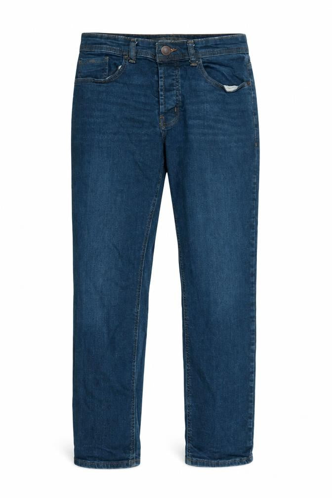 Denim & Co. Mens Blue Cotton Straight Jeans Size 30 in L29 in Regular Button